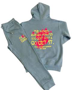 Survêtement Vintage Délavé Surdimensionné 100% Coton 65% Polyester (Polaire) 35% à 320 GSM OEM Personnalisé Homme de Haute Qualité 360 pour Hommes - Product Image 6