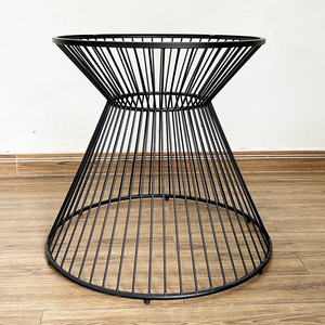 Midcentury Design Iron Table Legs with Antique Vase <b>Cast</b> Furniture Legs for Dining Table and Chair <b>Powder</b> Coated by CHBCF026 - Product Image 4