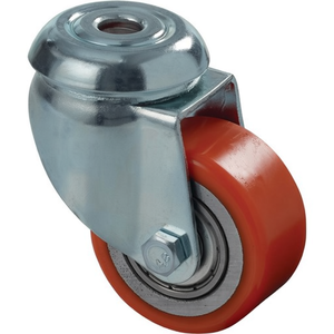 50 mm <b>Swivel</b> Casters for Furniture 120 kg Load Capacity 11 mm Mounting Hole BS Polyurethane Casters Wheel Diameter 50 mm - Product Image 3