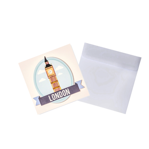 Carte en quilling Tour Big Ben Londres Carte en quilling faite à la main Carte de vœux avec enveloppe Design architectural Art du papier Cadeau de Londres - Product Image 3