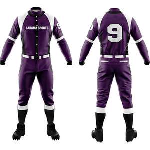 Nuevo Uniforme de Béisbol 2025 de Poliéster con Logotipo Personalizado de Alta Calidad, Diferentes Colores y Tallas Grandes - Product Image 1
