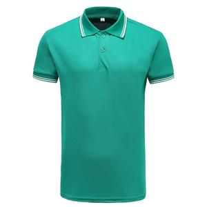 เสื้อโปโลผ้าฝ้าย5% สแปนเด็กซ์สำหรับนักกอล์ฟเสื้อโปโลสีทึบปักโลโก้ได้ตามต้องการดีไซน์ใหม่ - Product Image 3