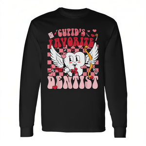 Camiseta de manga larga para asistente dental, favorita de Cupido, para el Día de San Valentín - Product Image 2