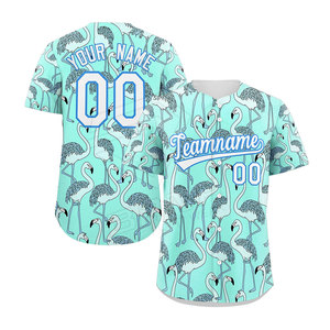 Camiseta de Béisbol de Diseño Personalizado en Venta en Línea con la Mejor Calidad a Precio Económico, 100% Poliéster, Antibacteriana, de Secado Rápido y Transpirable - Product Image 3