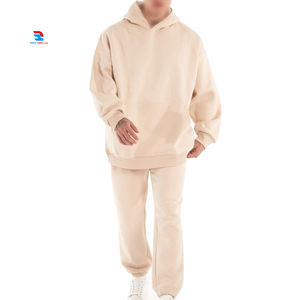 Survêtements personnalisés poids lourd 600 GSM pour hommes 100% coton polaire Baggy Hoodie & Sweatpants Survêtement pour hommes survêtements à épaules tombantes - Product Image 1