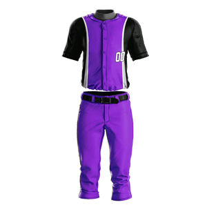 Material más vendido OEM ODM Alta calidad Peso ligero 2025 Mejor diseño Ropa deportiva de secado rápido Uniforme de béisbol - Product Image 3