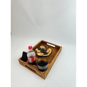 Plateau de service Design multifonction Plateaux en bois personnalisés pour la décoration intérieure Affichage de la vaisselle Plateau en bois décoratif Offre Spéciale - Product Image 4