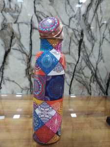 Juego de 2 botellas de agua de cobre hechas a mano para viajes de lujo, superventas, vasos de plástico de alta calidad personalizables - Product Image 3