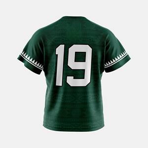 Maillot d'équipe personnalisable à col en V, avec accents graphiques sur les manches et tissu respirant anti-humidité - Product Image 2