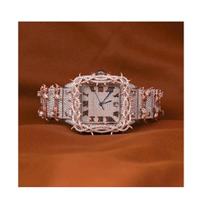 Reloj de diamantes cultivados en laboratorio de excelente calidad, accesorio de lujo hecho a mano para hombre, disponible al mejor precio - Product Image 1