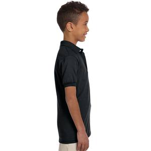 Polo Slim Fit de couleur unie personnalisé pour les jeunes, décontracté à col à deux boutons, vert - Product Image 6