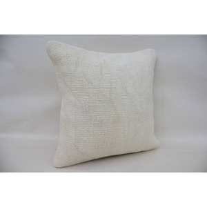 16x16 pouces Beige brodé Ikat laine oreiller Toile Design Vintage Floral plante étoile feuille Portable décor de noël tissé soie - Product Image 2