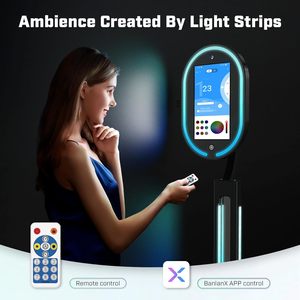 Specchio magico foto cabina Touch Screen con 1200W Pixel 4K HD fotocamera, RGB Surround di musica di sincronizzazione, specchio Video cabina - Product Image 4