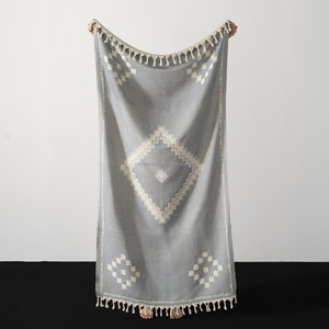 Verano turco Hamam Pestemal Toallas de playa al por mayor-100X180CM 100% algodón Peshtemal toalla 40x70in Kilim Beige estampado - Product Image 2