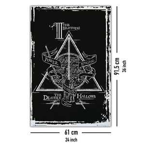 โปสเตอร์ผ้าใบแฮร์รี่ พอตเตอร์และเครื่องรางยมทูต กรอบสีดำสำหรับติดผนัง - Product Image 4