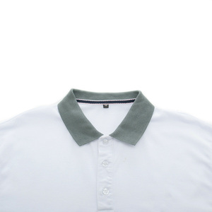 T-shirt polo tendance multi-unisexe pour homme 220gsm tissu tricoté de haute qualité personnalisable col dur anti-rétrécissement - Product Image 3