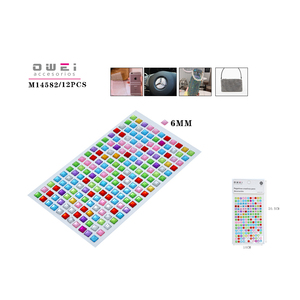 Petits autocollants décoratifs colorés de diamant - Product Image 1