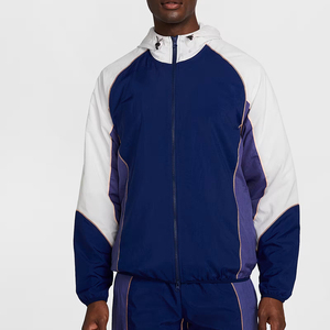 Chaqueta de fútbol de satén Vintage para hombre, capucha repelente al agua, servicio OEM personalizado, diseño bordado, cuello alto, cremallera para invierno - Product Image 1