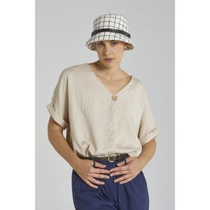 Sombrero de pescador de tela Premium de lujo italiano para mujer, elegante, informal, para actividades al aire libre, sombrero Formal de verano - Product Image 5