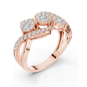 Anillo de Diamante de Laboratorio de 0.622 CT para Mujer, Claridad VVS-VS EF, Oro de 18KT, 14KT, 10KT y Plata 925, Oro Rosa, Amarillo y Blanco - Product Image 5