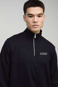 Ensemble sweat-shirt à col montant léger et basique noir à coupe régulière et pantalon de jogging fuselé décontracté, grande taille, imprimé hiver avec strass - Product Image 3