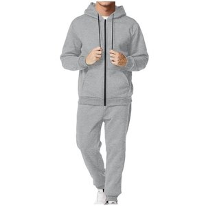 Ensemble de survêtements 2 pièces pour hommes Survêtements à capuche Active Workout Tracksuits Long Sleeve - Product Image 1