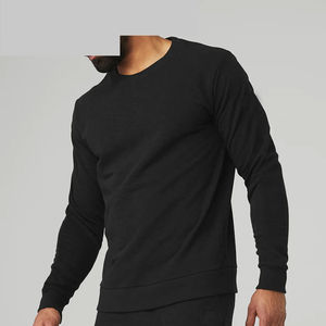 เสื้อสเวตเตอร์ผู้ชายเสื้อสวมหัวคอกลมผ้าฝ้ายเนื้อนุ่มมีคุณสมบัติป้องกันไฟฟ้าสถิตย์และเสื้อฮู้ดติดโลโก้ตามสั่ง - Product Image 6