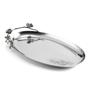 Decorative Metal Serving Tray Premium Quality Handmade Designer Platter Rectangle Shape Wholesale Metal Serving Tray - Product Image 2