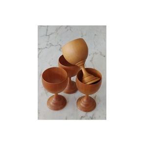 Accessoires de bar en verre en bois carafe à whisky avec base en bois et tasses verre à whisky vin fête ware verre fait main - Product Image 2