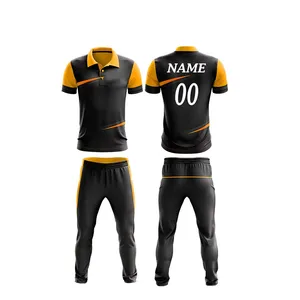 High quality sublimated Jersey Design custom cricket uniforms with brand logo and team name