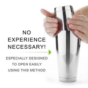 Fabricante Mayorista Metal Martini Shaker Bebida Mezclador para Bartending Acero Inoxidable Boston Shaker Profesional Bar Herramientas - Product Image 4