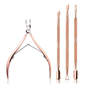 Pousse-cuticules professionnel en acier inoxydable à bord carré, personnalisable, outil de nettoyage et de soin des ongles, réutilisable, durable, double usage - Product Image 4