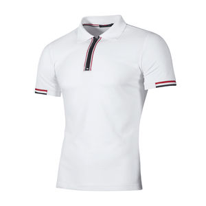 Polo à manches courtes haute performance de haute qualité avec logo personnalisé pour hommes Polos de golf décontractés streetwear en coton pour hommes - Product Image 4