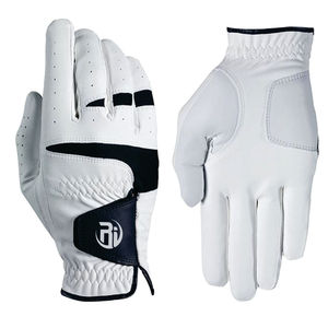 Gants de golf OEM à doigts entiers en cuir véritable avec fermeture à crochet et boucle, options personnalisables pour les mains, vente en gros - Product Image 4