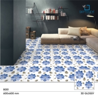 Carreaux de sol antidérapants en 3D pour le salon, fond de télévision, nouvelle qualité d'exportation pour le mur intérieur de la maison