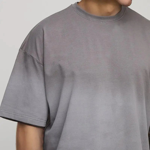 เสื้อยืดผู้ชายสีดำผ้าฝ้ายน้ำหนัก 280 กรัม คอกลม แขนสั้น ทรงหลวม สไตล์ลำลอง สตรีทแวร์ แฟชั่น - Product Image 5