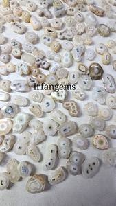 Labradorita Natural Multicolor, Corte Cabujón, Tamaños Variados, Textura Tallada Luna, para Joyería, Fabricación de Amuletos, Piedra Preciosa Suelta - Product Image 2