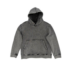 Unisex Trendy Style Acid Wash <b>Hoodie</b> High Quality 100% Cotton Custom Design with Kangaroo Pockets for <b>Men</b> for Winter - Product Image 1