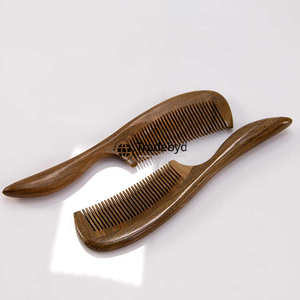 Tradebyd หวีไม้ธรรมชาติสำหรับซ่อมแซมผมหวีแต่งขนอินทรีย์สำหรับป้องกันการแตกหักและการควบคุมการชี้ฟู - Product Image 2