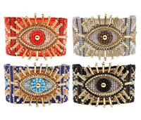 Luckyee - Bracelet créatif Miyuki Eye, bracelet hexagonal, bracelet à perles pour femmes