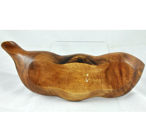 Bol en bois décoratif en forme de papaye fait à la main bol à salade moderne fournisseur en gros prix le plus bas - Product Image 6