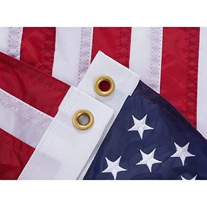 Drapeau américain USA TOP FLAGSINC 16x24, drapeau de bateau, drapeau extérieur robuste, fabriqué aux États-Unis, brodé, 1,3x2 pieds, bannière en nylon cousue - Product Image 6