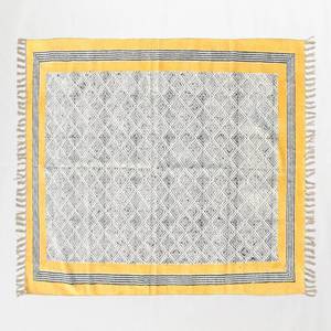 5x7 pieds jaune tapis à la main bloc impression motif lavable intérieur/extérieur maison salon jardin décor tapis pour voitures - Product Image 4