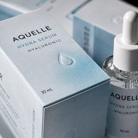 Caja de Embalaje Personalizada para Suero Hialurónico, Caja de Cartón Plegable, Caja de Embalaje al por Mayor para Cosméticos, Lápiz Labial, Cuidado de la Piel, Velas, con Logotipo Impreso