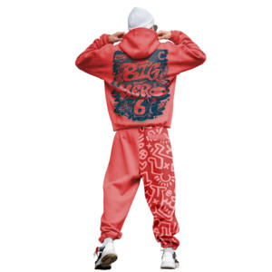 Unisex Hoodie and Elastic Jogger Sets Solid Pattern Long Sleeve Tracksuits with Cargo Pants Male Sweat Suits 2 Piece Clothing - Product Image 3