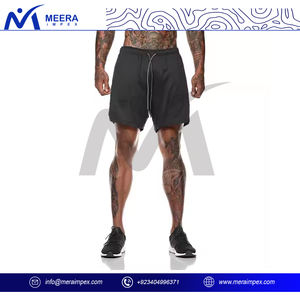 กางเกงขาสั้นออกกำลังกายแห้งเร็วมีกระเป๋าสำหรับออกกำลังกายหรือชุดลำลองสำหรับผู้ชาย - Product Image 3
