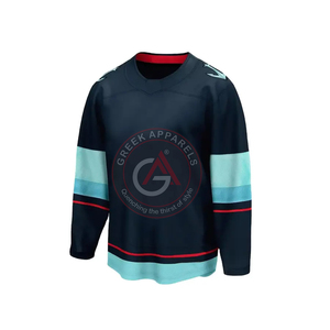 Maillots de hockey sur glace d'équipe personnalisés brodés de qualité supérieure maillots de hockey sur glace de sublimation bon marché personnalisés de nouveau design - Product Image 4