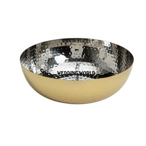 Tazón de Chocolate Martillado Plateado y Dorado, Tamaño Personalizado, Hecho a Mano, Tazón para Dulces, Clásico, Elegante, Nuevo - Product Image 1