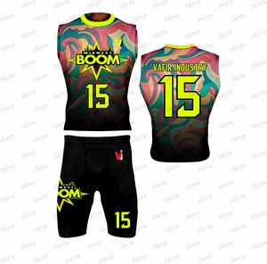 Uniforme de football américain VAFIR 7v7 avec équipement de compression pour casque rembourré comprenant un maillot et des gants sublimés pour les jeux - Product Image 5