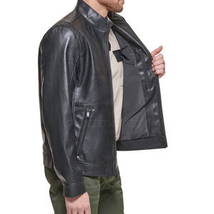 Chaqueta de Cuero Vacuno Genuino para Hombre, Otoño Invierno, con Cuello Alto, Secado Rápido, Transpirable, de la Mejor Calidad, Nueva Llegada - Product Image 6